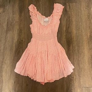 Pink Polkadot Romper